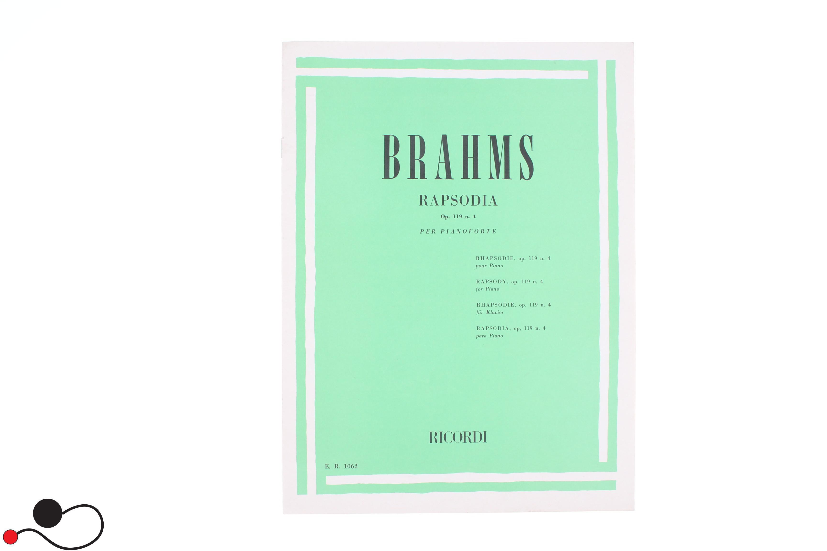 Spartito Ricordi Brahms
