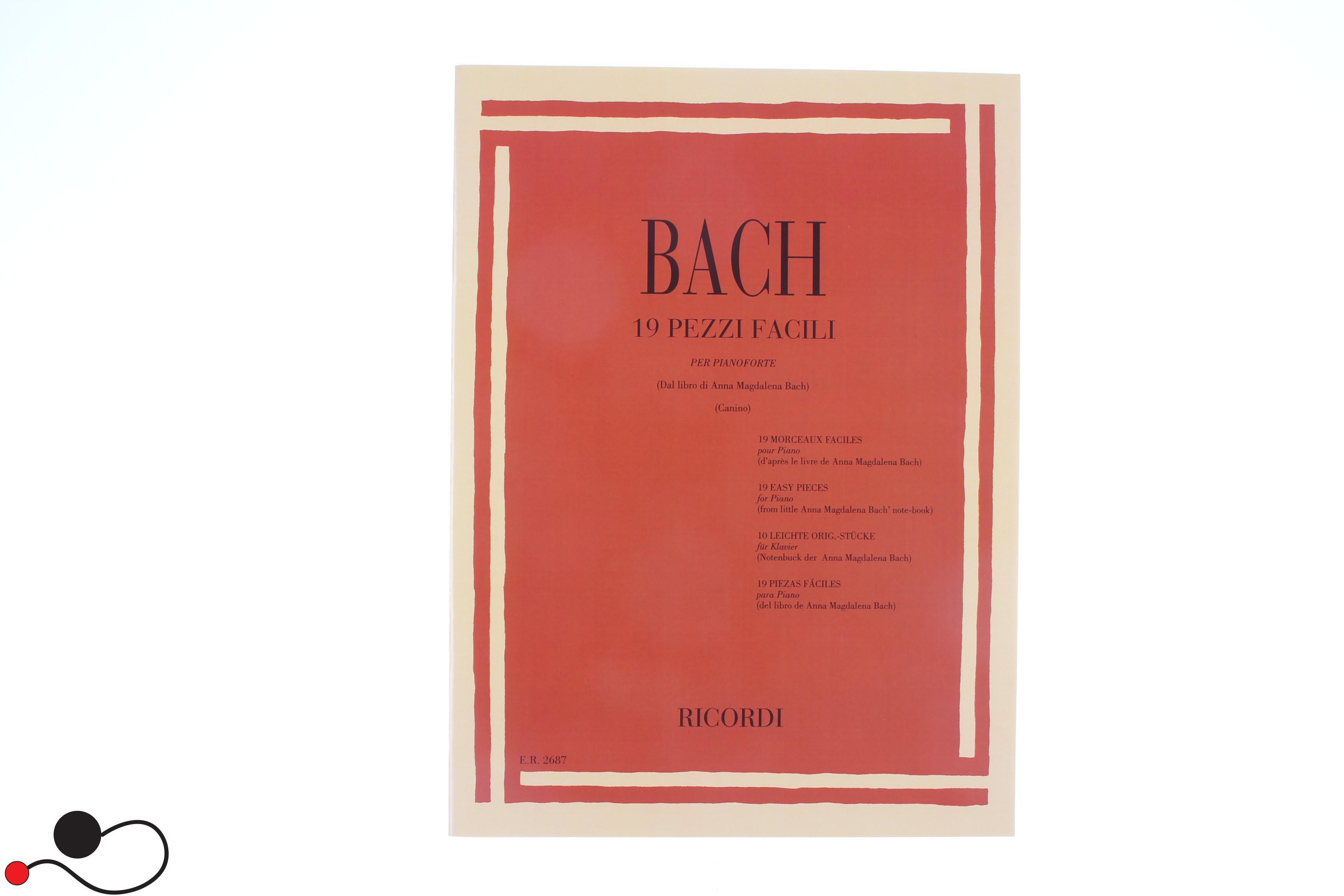 Spartito Ricordi Bach