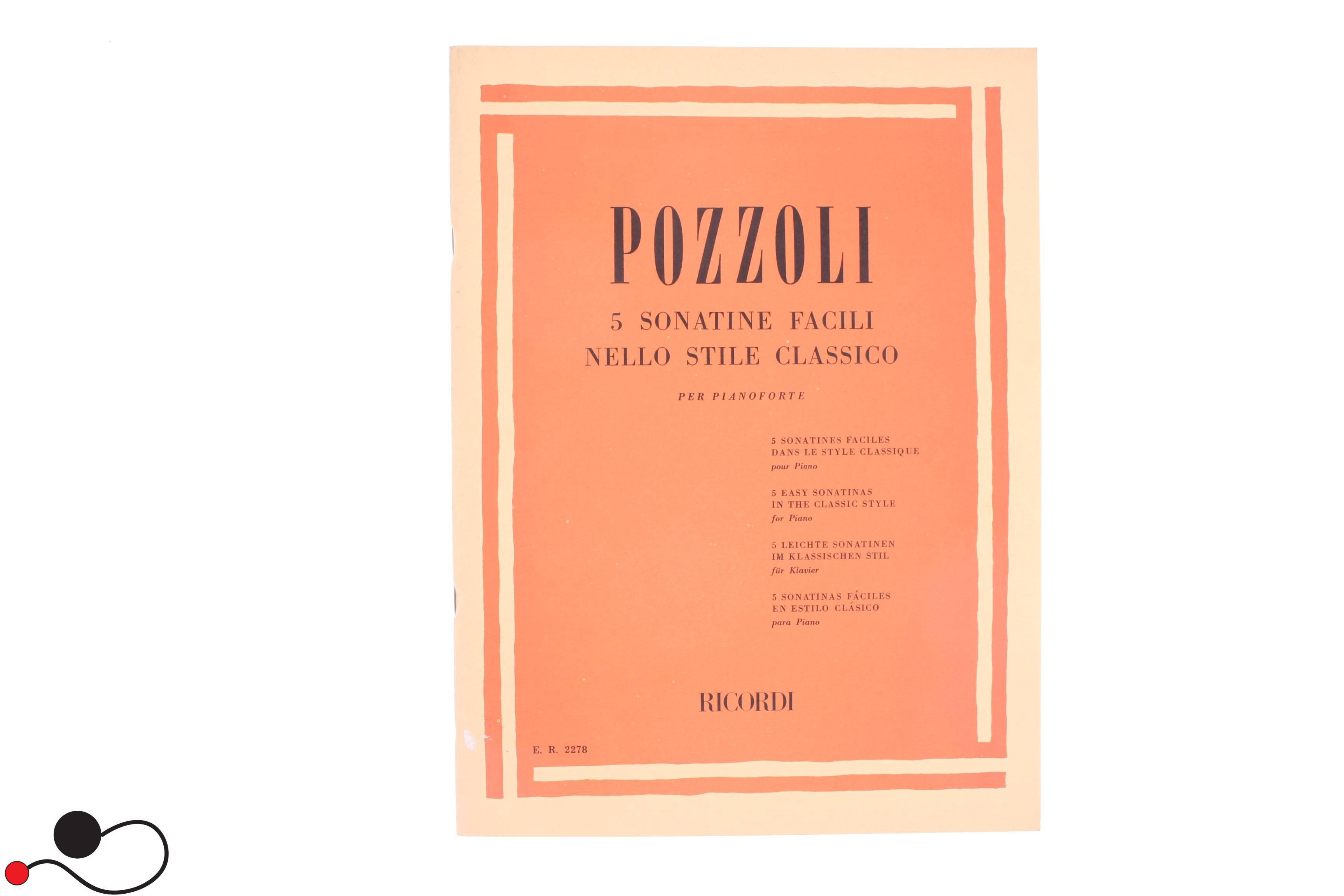 Spartito Ricordi Pozzoli