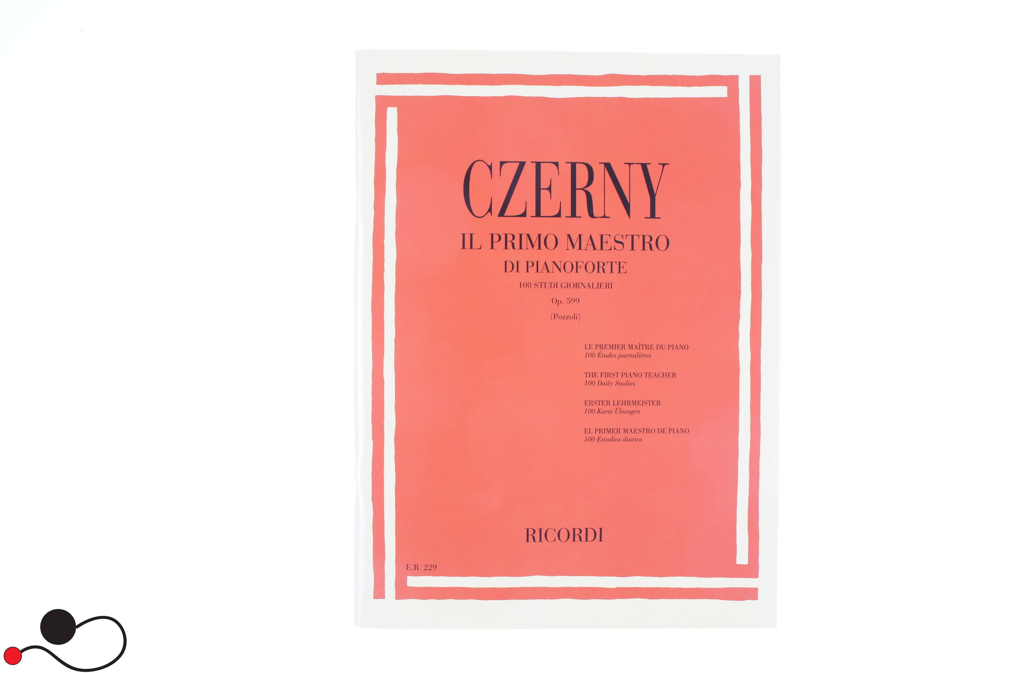 Spartito Ricordi Czerny