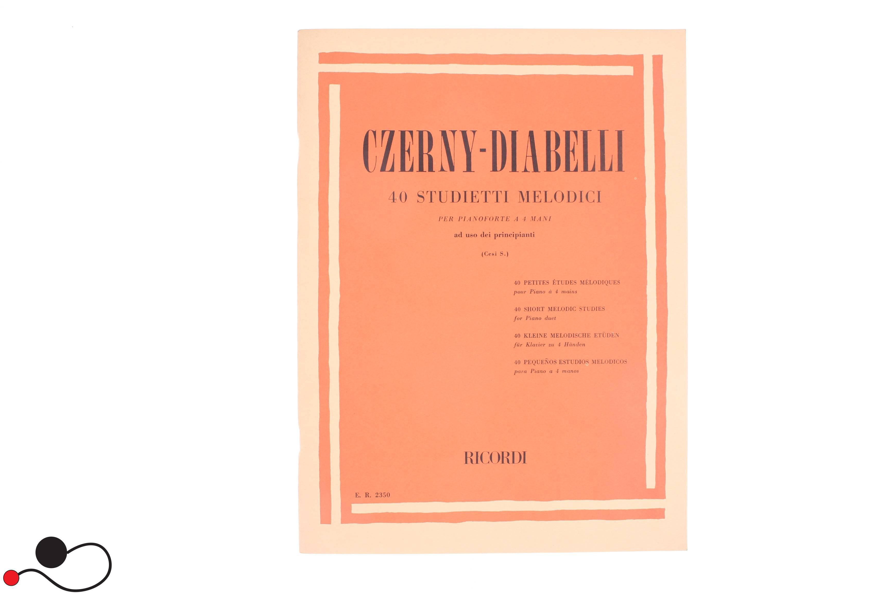 Spartito Ricordi Czerny