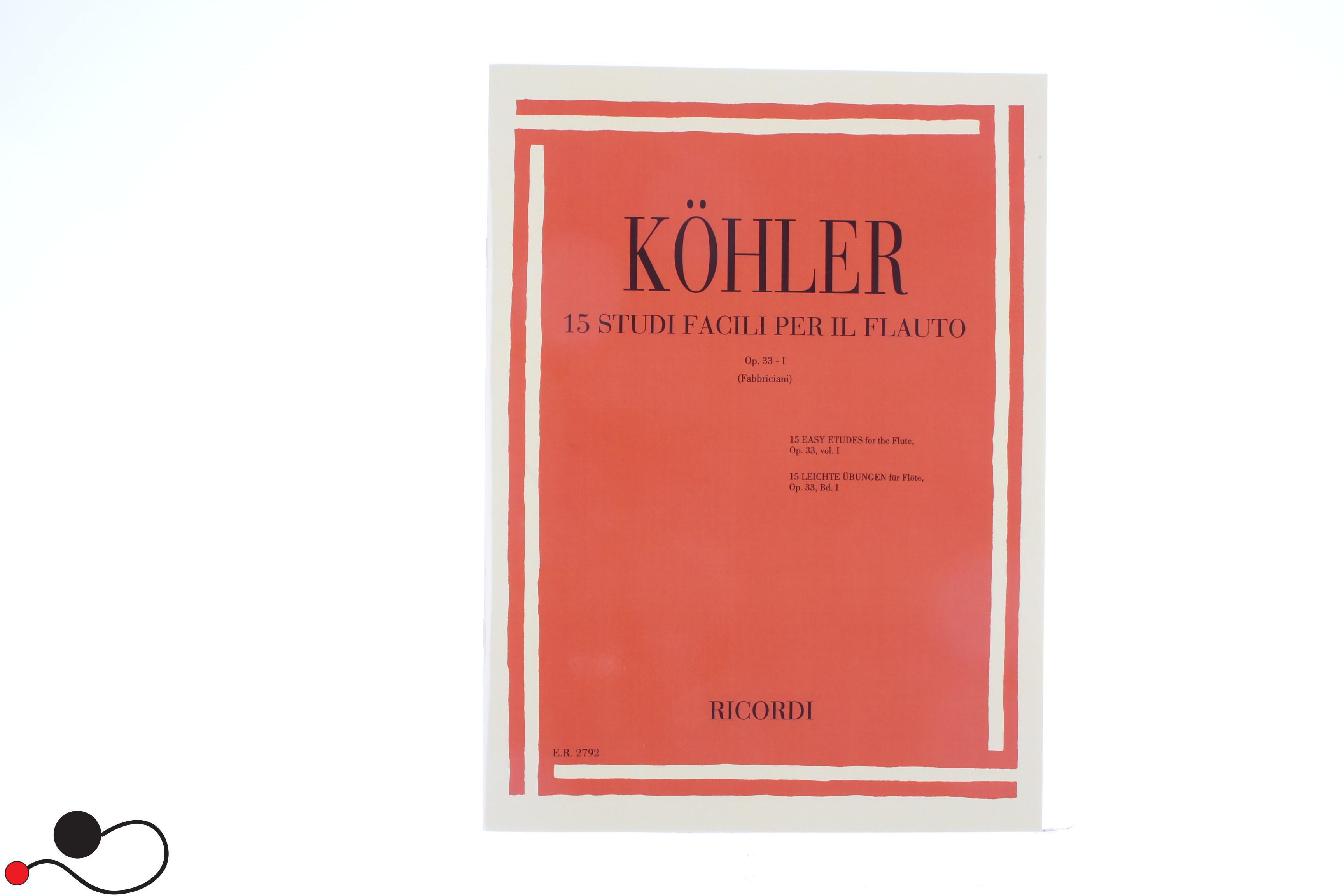 Spartito Ricordi Kohler