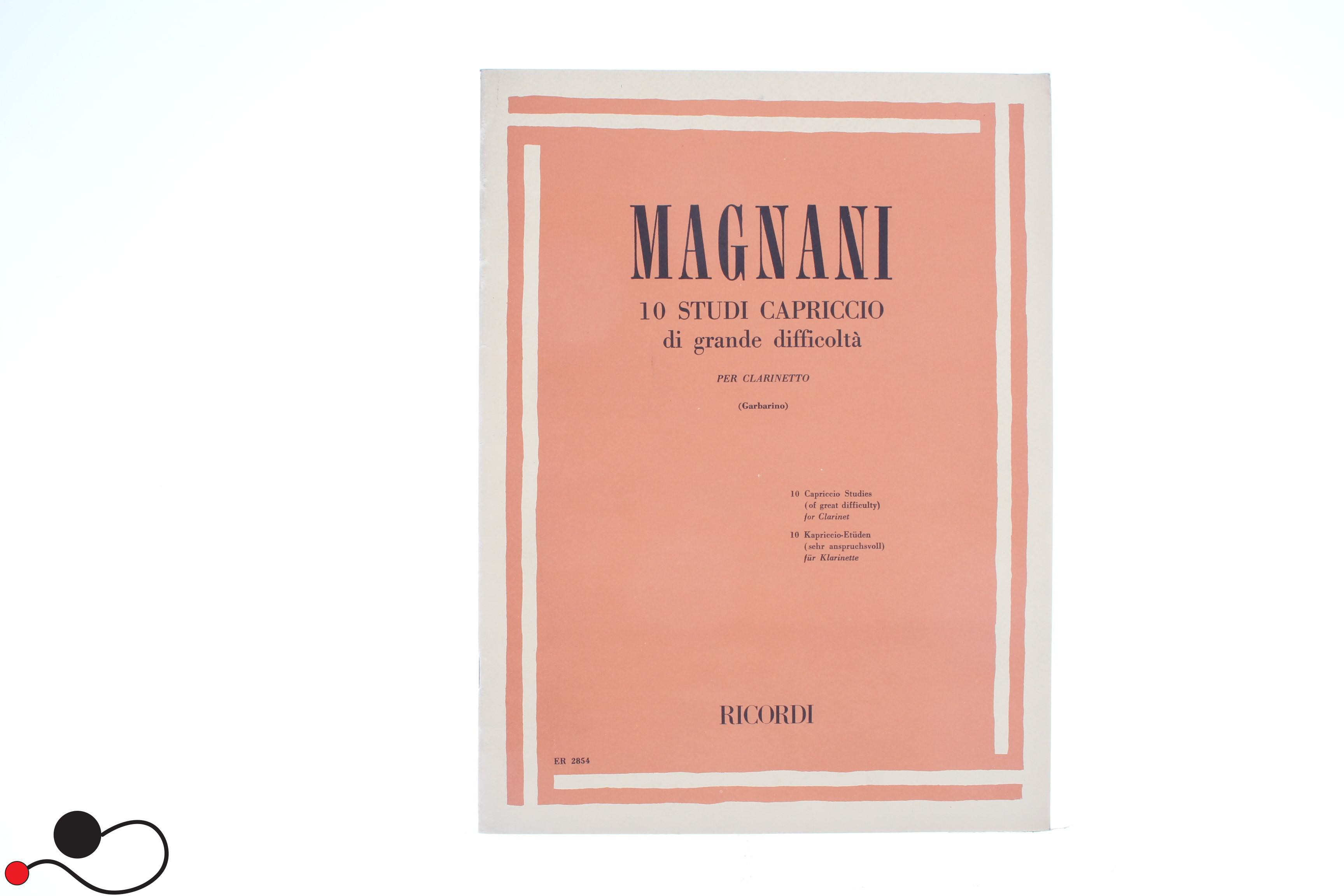 Spartito Ricordi Magnani