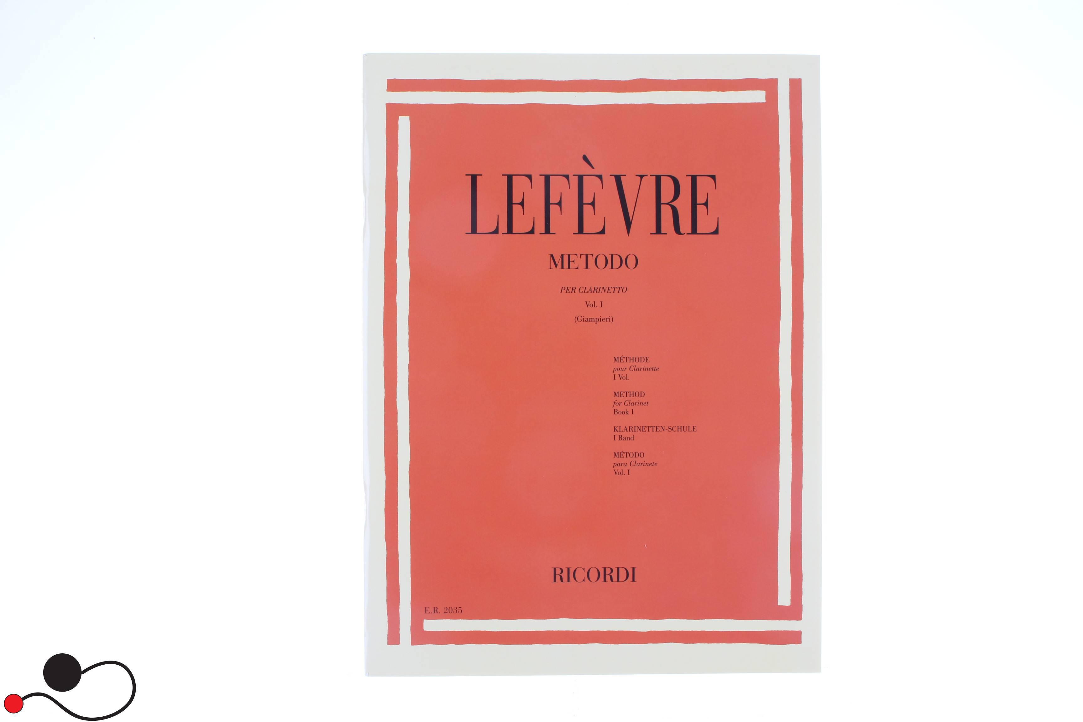 Spartito Ricordi Lefevre