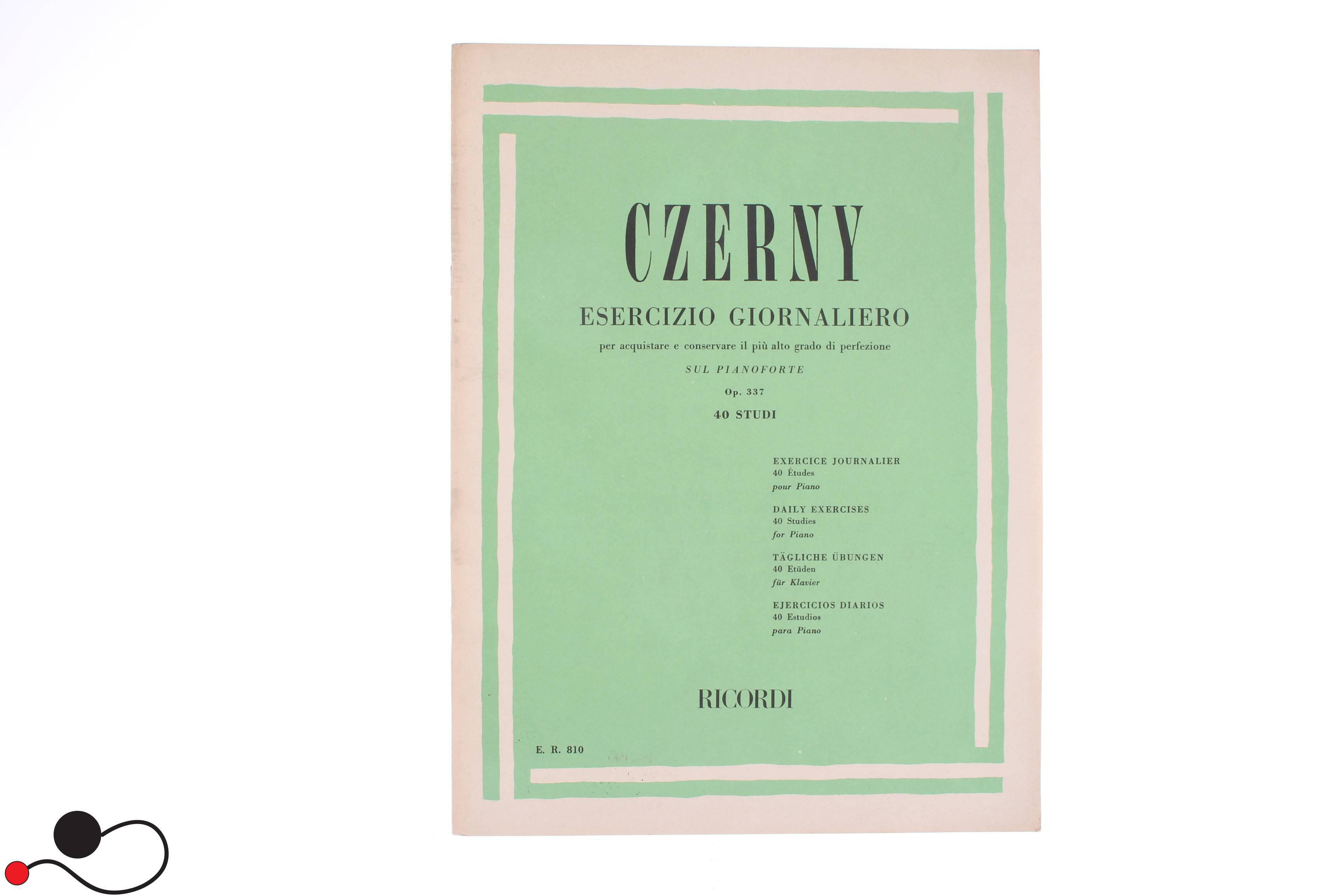 Spartito Ricordi Czerny